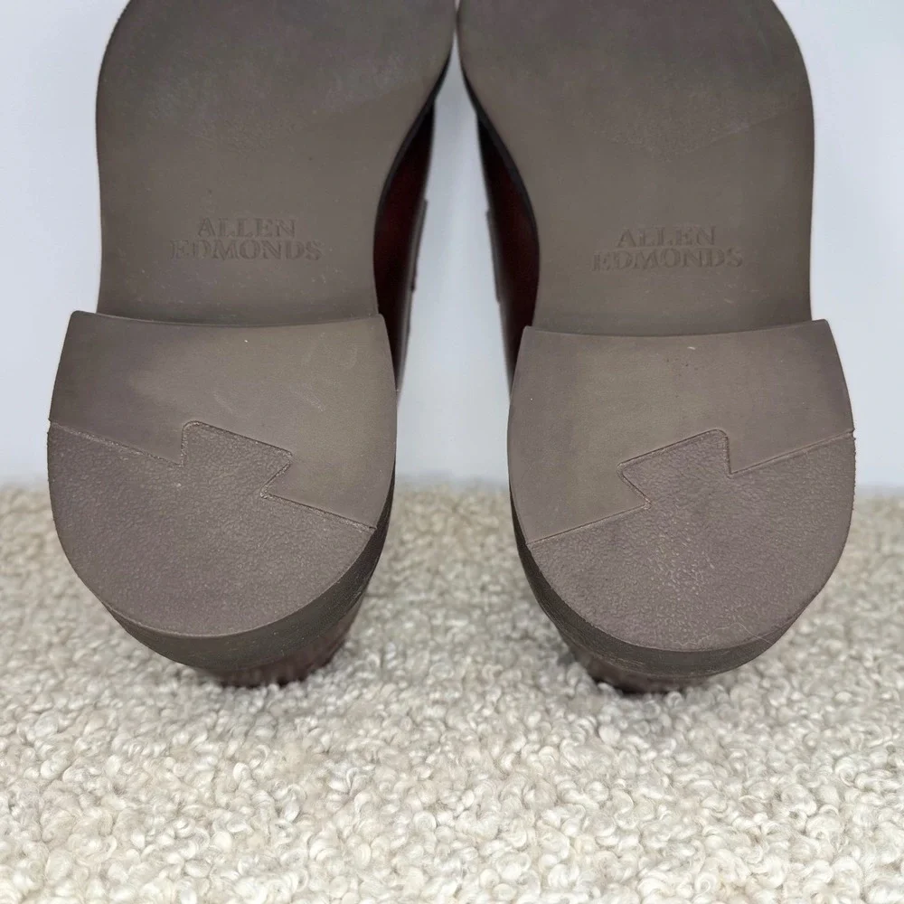 Allen Edmonds Denali Slip On Penny Loafers Men 11 D Dark Brown Leather
